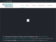 Tablet Screenshot of chiropracticjacksonhole.com